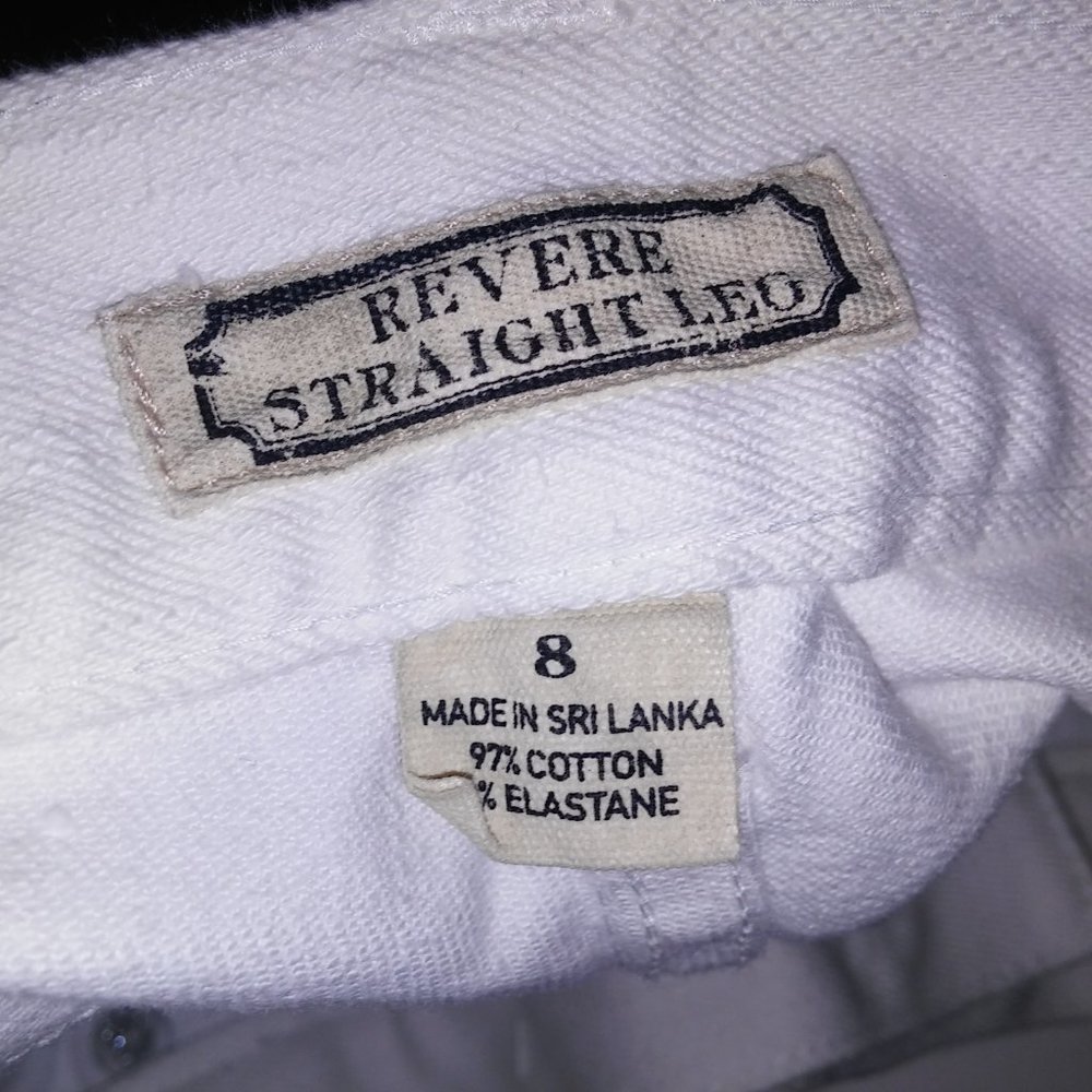 American Living Jeans Womens Size 8 Revere Straight Leg Solid White Waist 32" Ri - Picture 11 of 11